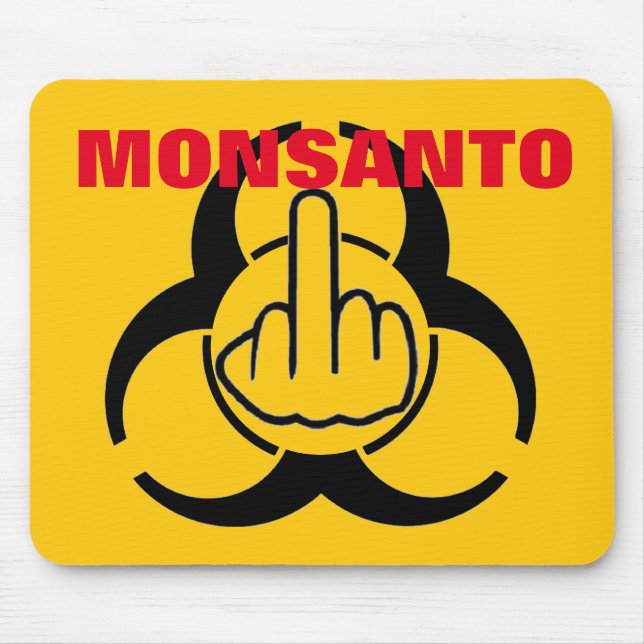 Tapis De Souris Mousepad Monsanto Bio Retourner le danger (Devant)