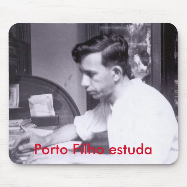 Tapis De Souris Mousepad montre quelqu'un en étudiant (Devant)