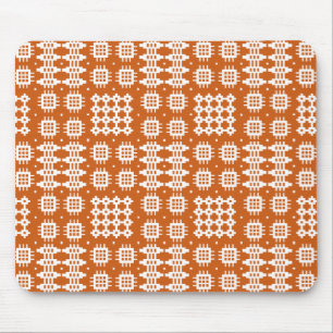 Tapis De Souris Mousepad : Motif de tapisserie galloise, rouge bri