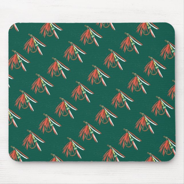 Tapis De Souris Mousepad - Mousepad - Mouche mouillée #2 Carrelée (Devant)