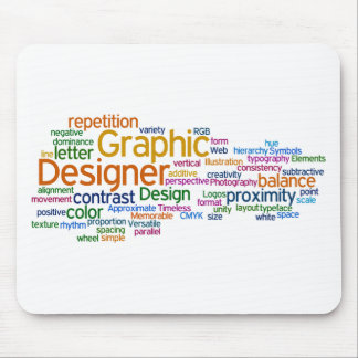 Tapis De Souris Mousepad multicolore blanc