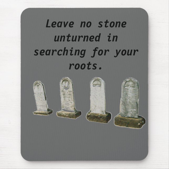 Tapis De Souris Mousepad - ne laissez aucune pierre unturned dans… (Devant)