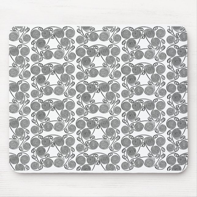 Tapis De Souris Mousepad noir et blanc (Devant)