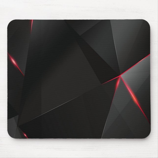 Tapis De Souris Mousepad noir et rouge (Devant)