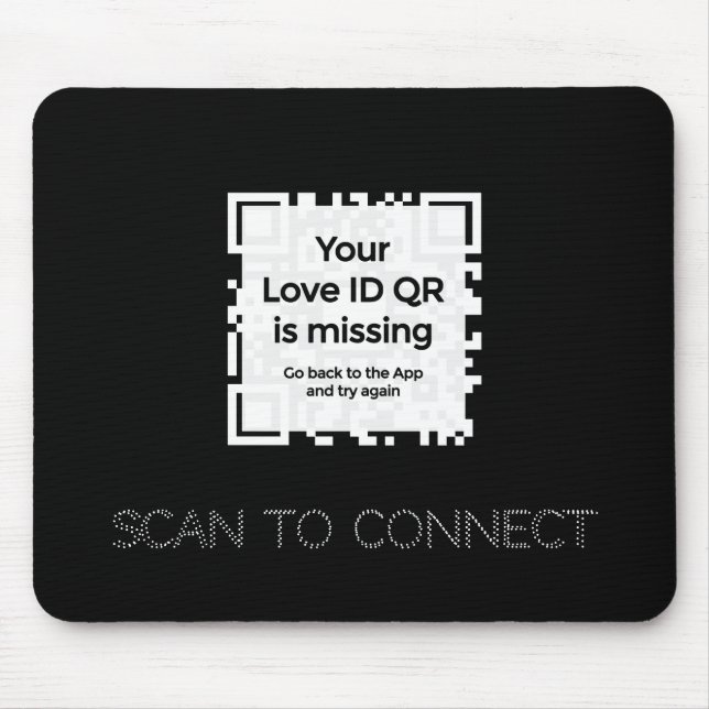Tapis De Souris Mousepad - NOIR - QR - Collection GLAM (Devant)