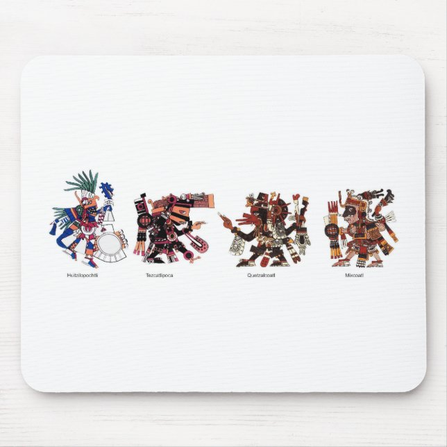 Tapis De Souris Mousepad : Panthéon aztèque (Devant)