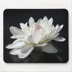 Tapis De Souris Mousepad, Papier Lily d'eau blanche
