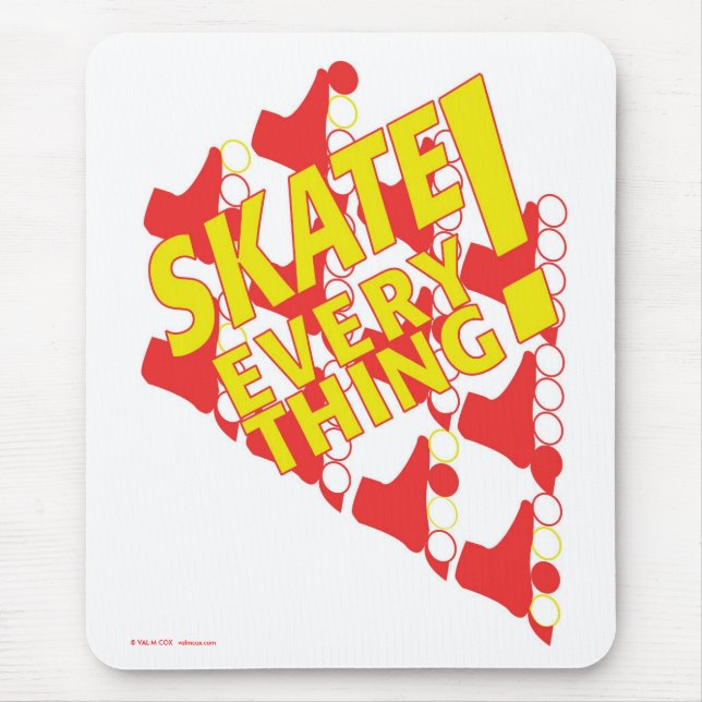 Tapis De Souris Mousepad : "Patin tout ! " (Devant)