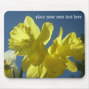 Tapis De Souris Mousepad personnalisable de jardin de jonquilles