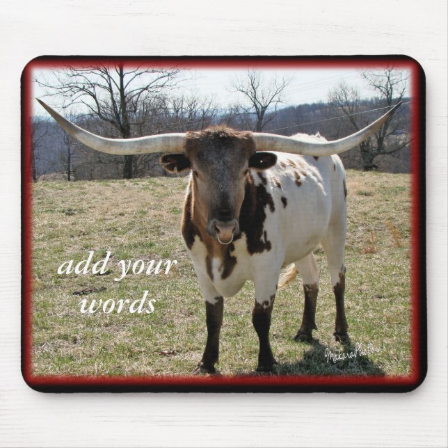 Tapis De Souris Mousepad-personnaliser de Longhorn (Devant)