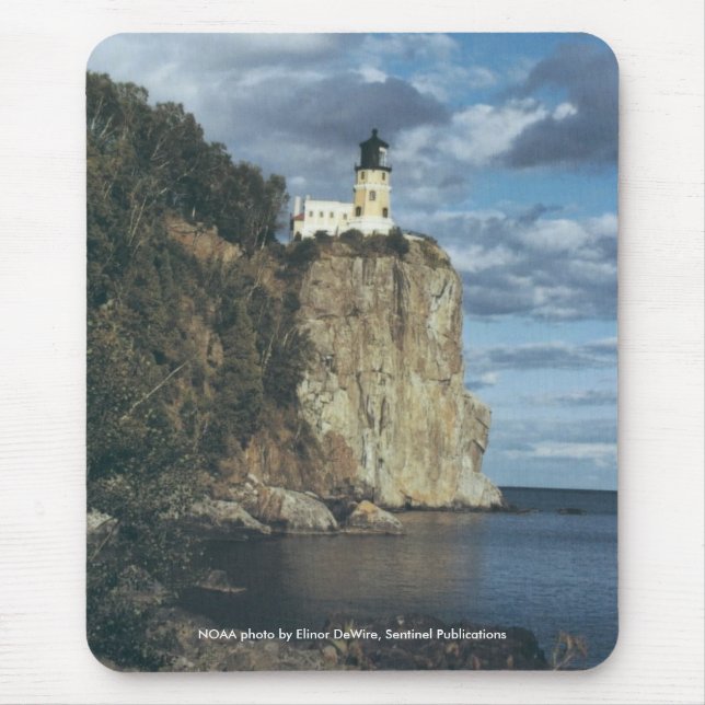 Tapis De Souris Mousepad/phare fendu roche du Minnesota (Devant)