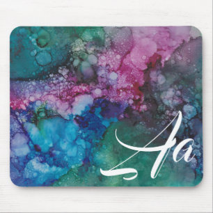 Tapis De Souris Mousepad "Pink & Blue Inkblot"