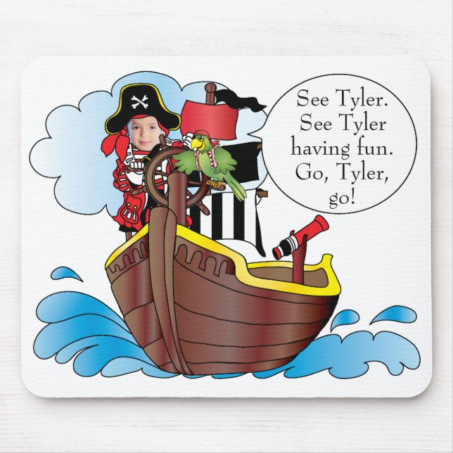 Tapis De Souris Mousepad "Pirate Ship" Personnaliser (Devant)