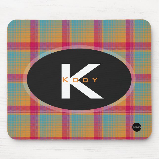Tapis De Souris Mousepad plaid - HAMbyWG (Devant)