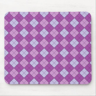 Tapis De Souris Mousepad Plaid Violet