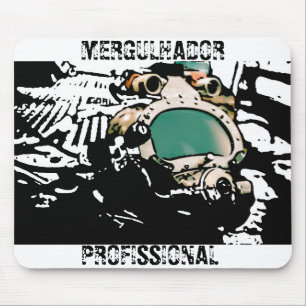 Tapis De Souris MousePad plongeur professionnel stilized