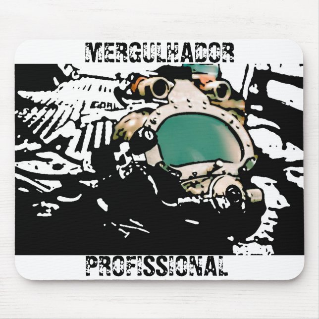 Tapis De Souris MousePad plongeur professionnel stilized (Devant)