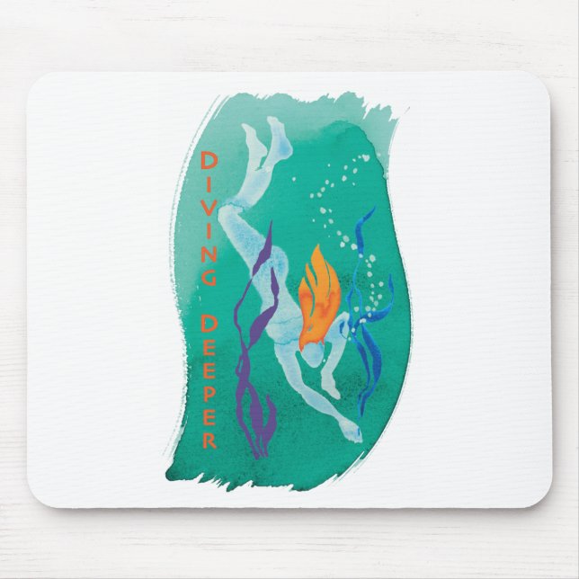 Tapis De Souris Mousepad plus profond de plongée (Devant)