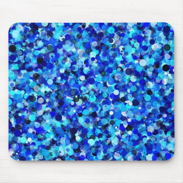 Tapis De Souris Mousepad point bleu (Devant)