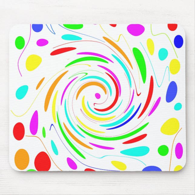 Tapis De Souris Mousepad point de couleur (Devant)