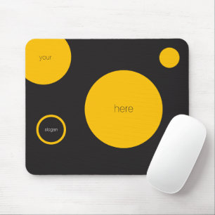 Tapis De Souris Mousepad Pois jaune