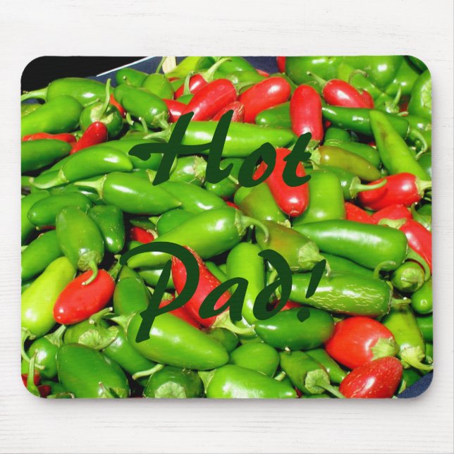 Tapis De Souris Mousepad - Poivrons chili (Devant)