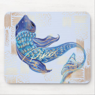 Tapis De Souris Mousepad pour aquarelle d'art de zodiaque de