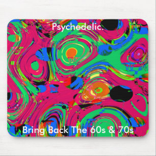 Tapis De Souris Mousepad Psychedelic Ramenez Les Années 60 les ann