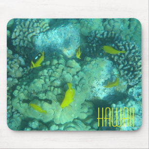 Tapis De Souris Mousepad, récif de corail tropical d'Hawaii