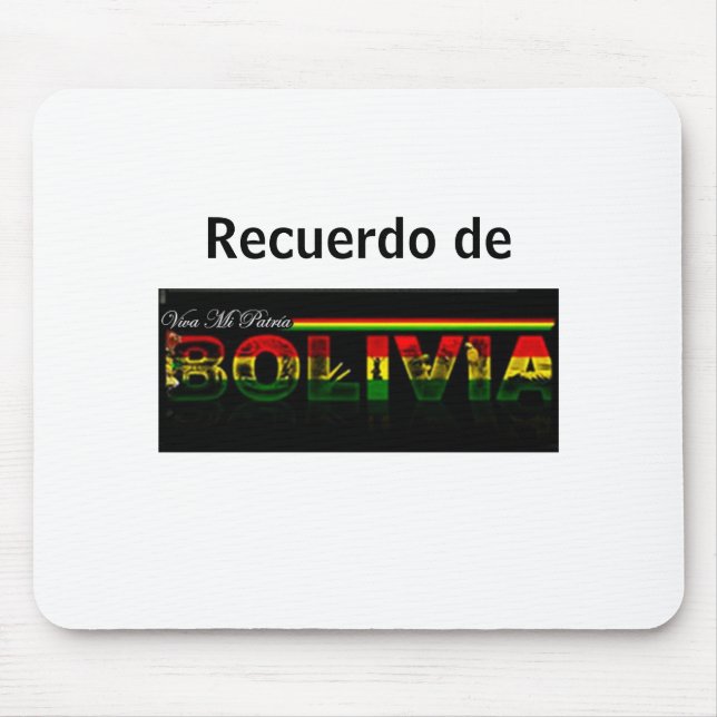 Tapis De Souris Mousepad recuerdo de Bolivie (Devant)
