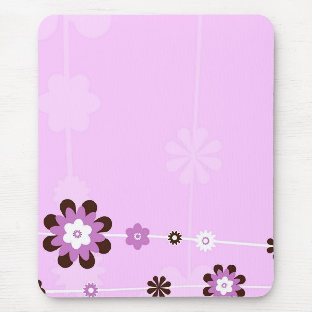 Tapis De Souris Mousepad rose et Brown (Devant)