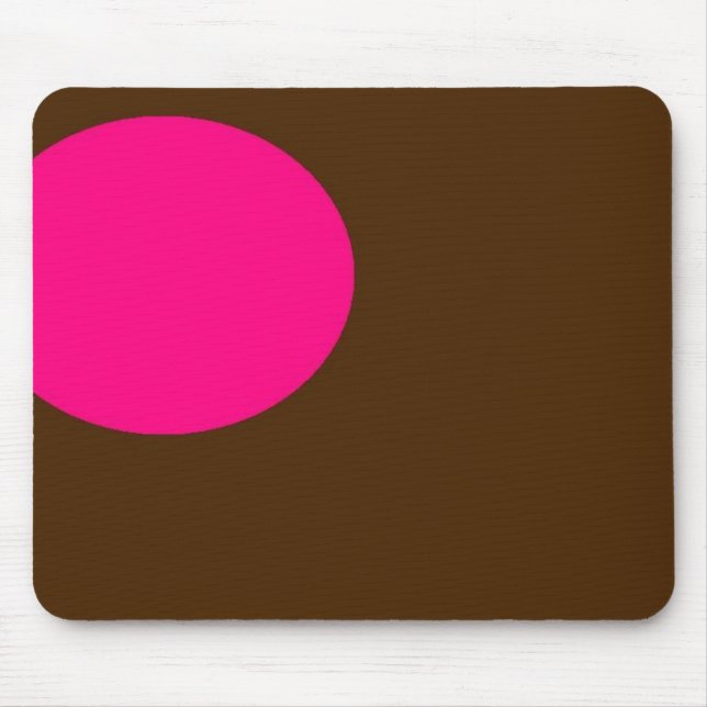 Tapis De Souris mousepad rose et brun (Devant)