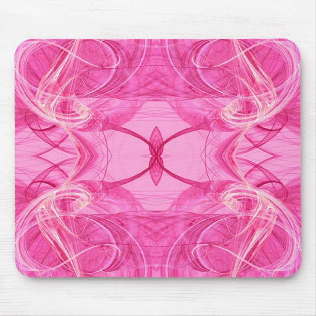 Tapis De Souris Mousepad rose fractal (Devant)