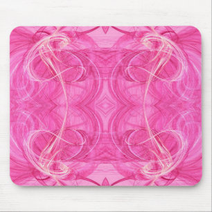 Tapis De Souris Mousepad rose fractal