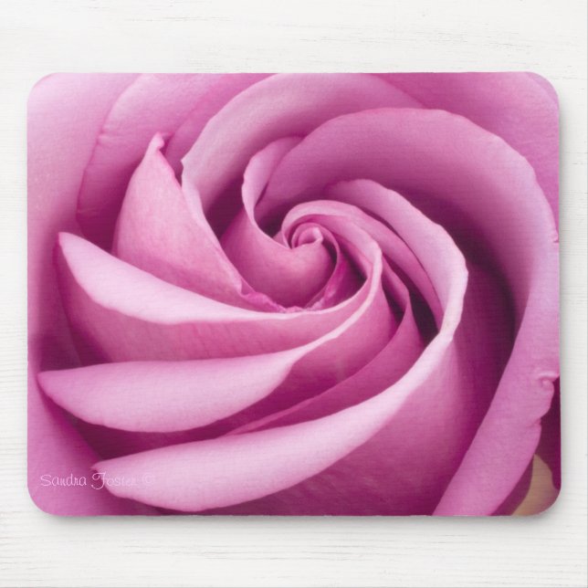 Tapis De Souris Mousepad rose parfaitement plié (Devant)