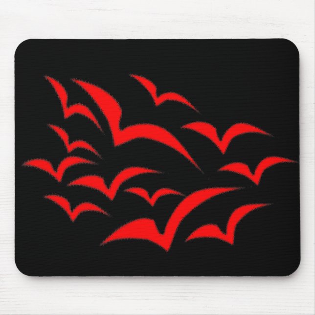 Tapis De Souris Mousepad rouge chauve (Devant)