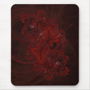 Tapis De Souris Mousepad rouge fractal