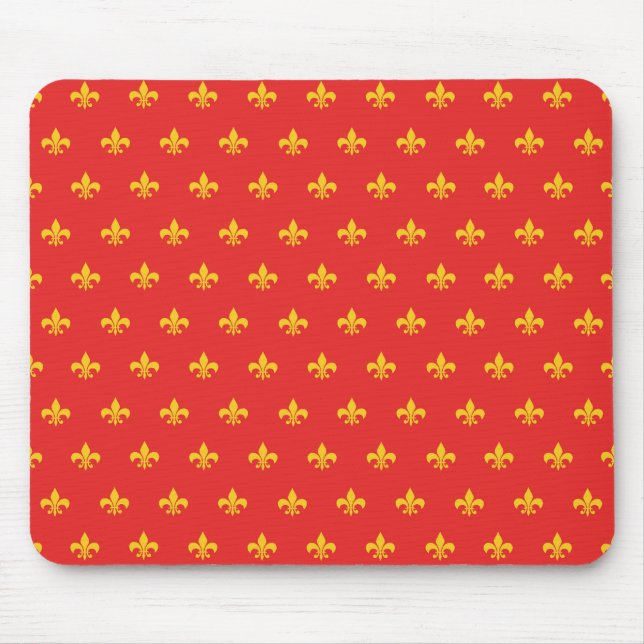 Tapis De Souris Mousepad rouge français royal (Devant)