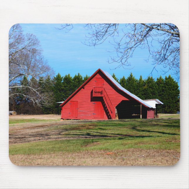Tapis De Souris Mousepad rouge Grange Shed (Devant)
