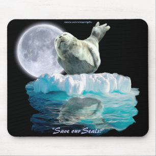 Tapis De Souris Mousepad Sel-Pup et Lune Faune Lover Mousepad