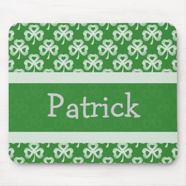 Tapis De Souris Mousepad, Shamrock étincelant (Devant)