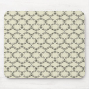 Tapis De Souris Mousepad simplement fascinant, noir et ivoire