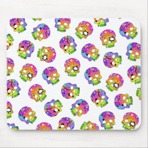 Tapis De Souris Mousepad - SKULLS POP ART