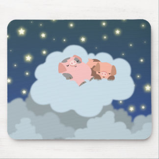 Tapis De Souris Mousepad sommeillant de bande dessinée de