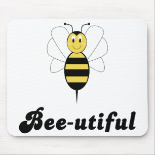 Tapis De Souris Mousepad souriant Bumble Bee Bee