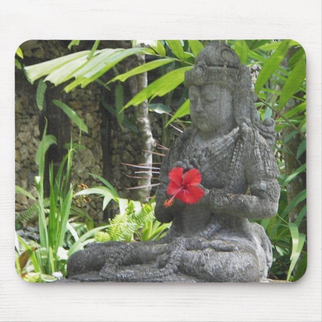 Tapis De Souris Mousepad : Statue de Bali (Devant)