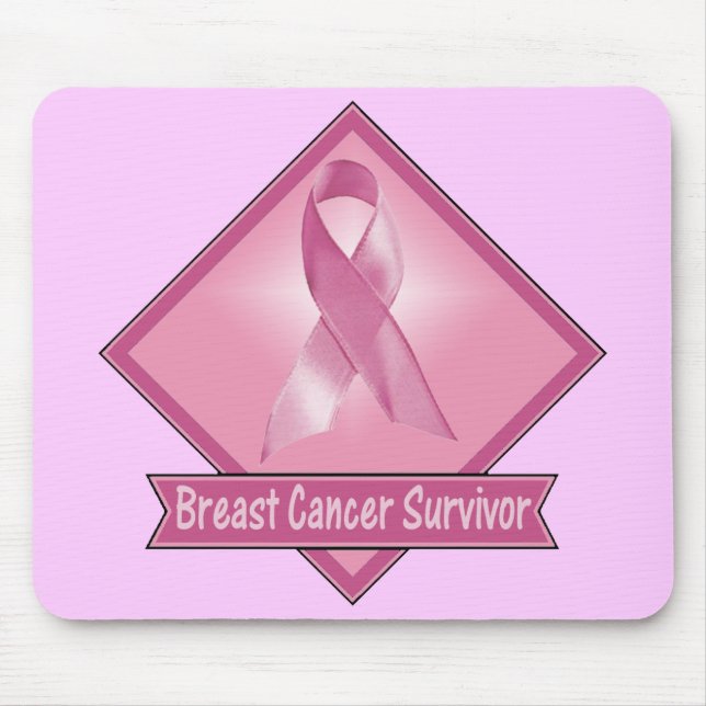 Tapis De Souris Mousepad - survivant de cancer du sein (Devant)
