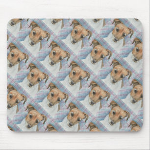 Tapis De Souris MOUSEPAD TERRIER Brown ET BLANC