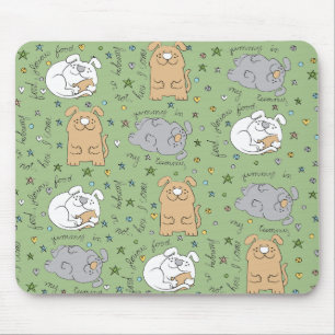Tapis De Souris Mousepad "Tiens, Doggie !"