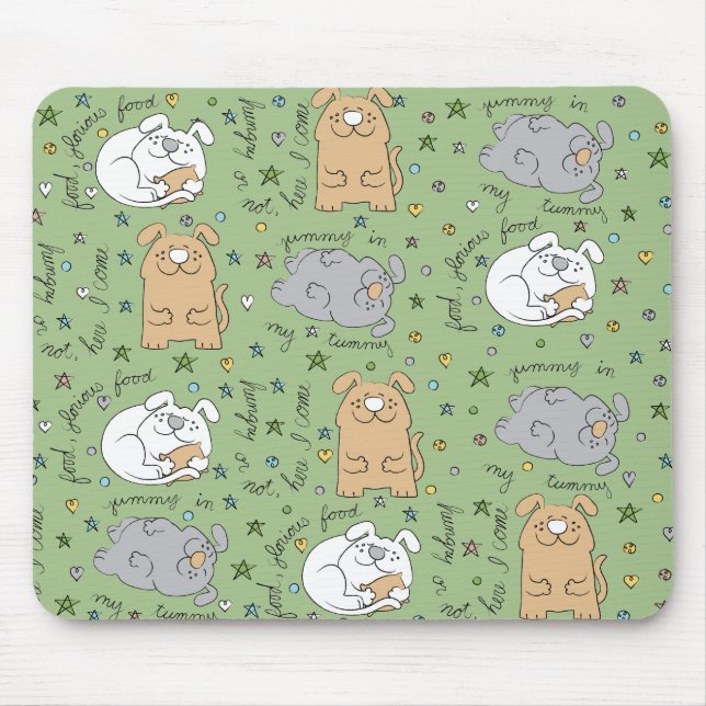Tapis De Souris Mousepad "Tiens, Doggie !" (Devant)